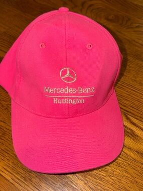 Hot Pink Mercedes-Benz Baseball Cap — BRAND NEW, NEVER WORN!